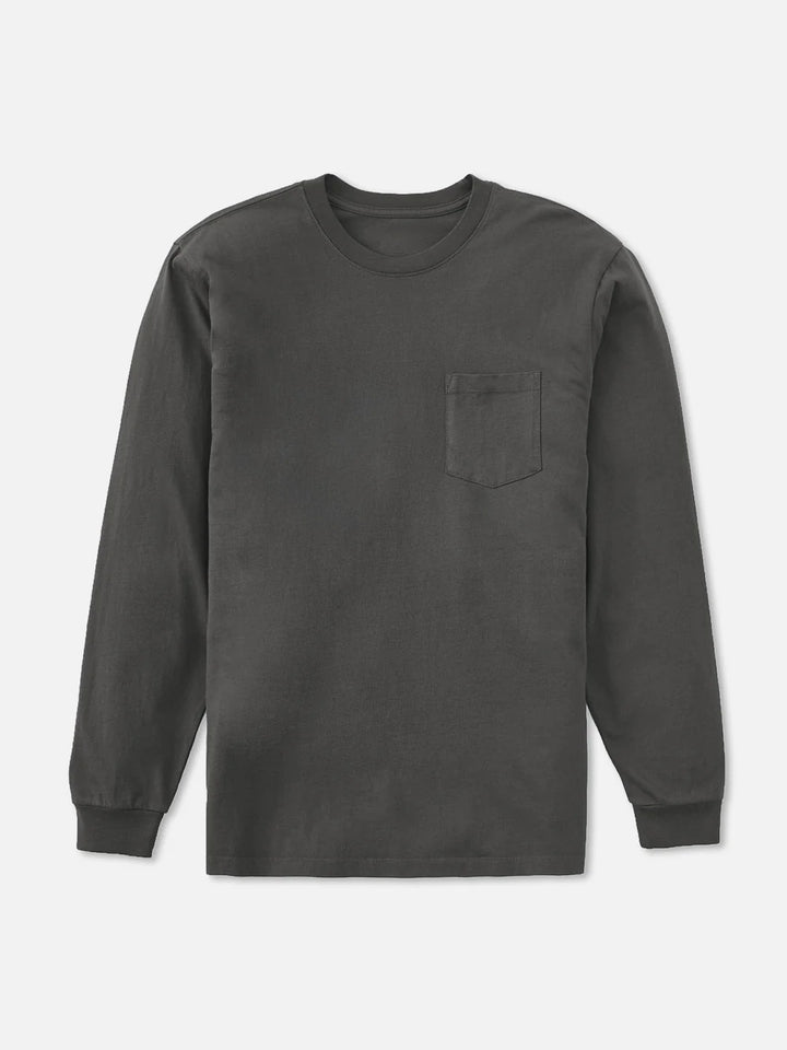 Katin Base Long Sleeve Tee: Black Vintage Wash