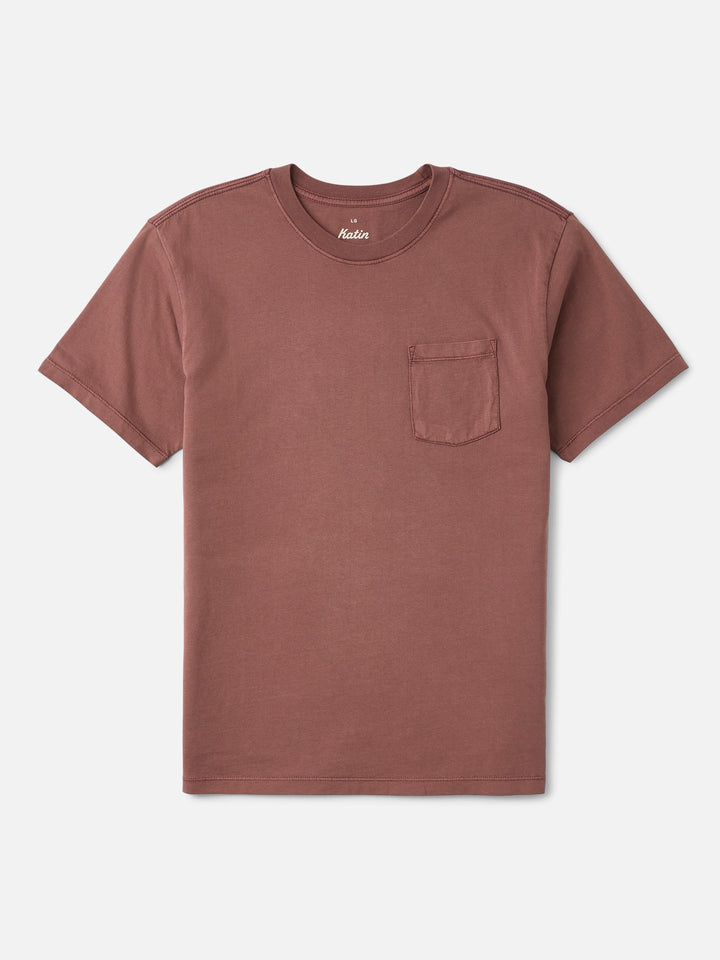 Katin Base Tee: French Roast Vintage Wash