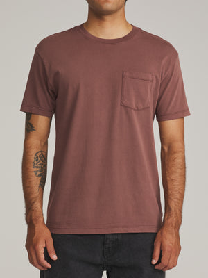 Katin Base Tee: French Roast Vintage Wash