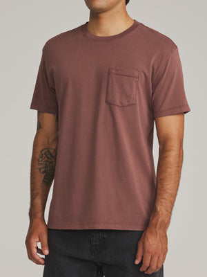 Katin Base Tee: French Roast Vintage Wash