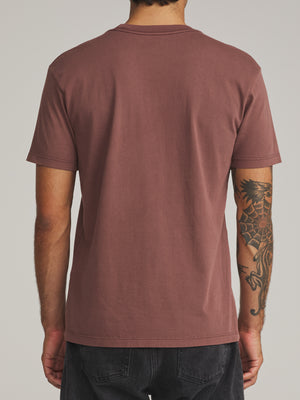 Katin Base Tee: French Roast Vintage Wash