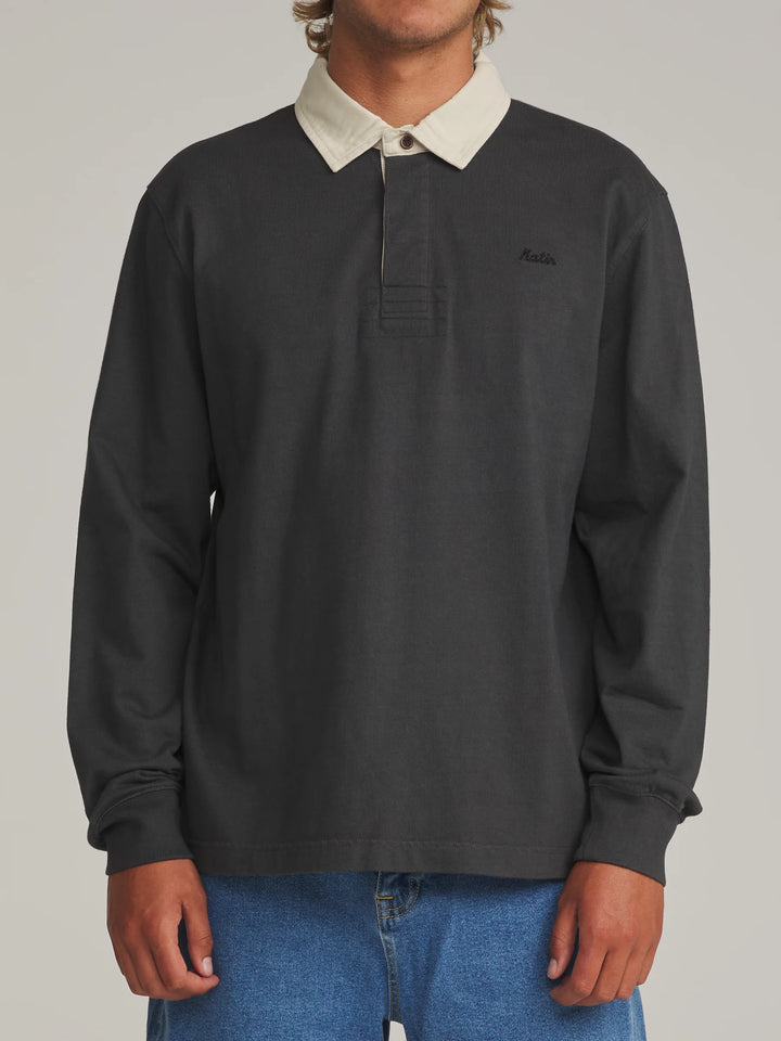 Katin Ronan Polo: Black Vintage Wash
