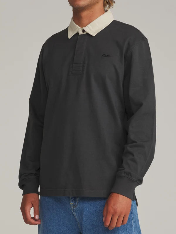 Katin Ronan Polo: Black Vintage Wash