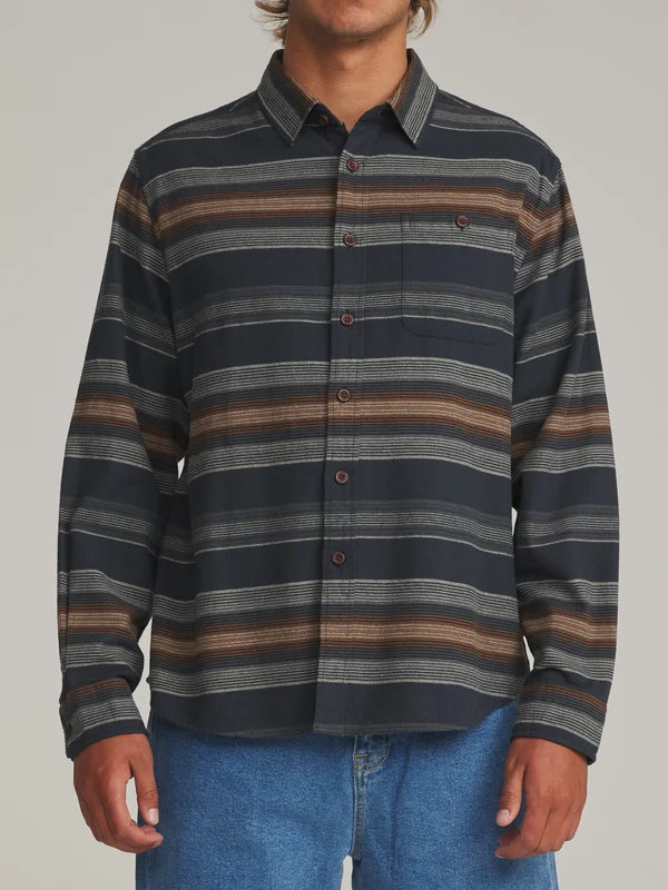 Katin Derek Flannel: Black Wash