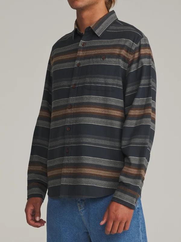 Katin Derek Flannel: Black Wash