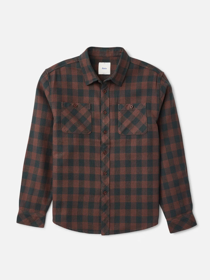 Katin Sierra Flannel: French Roast Plaid