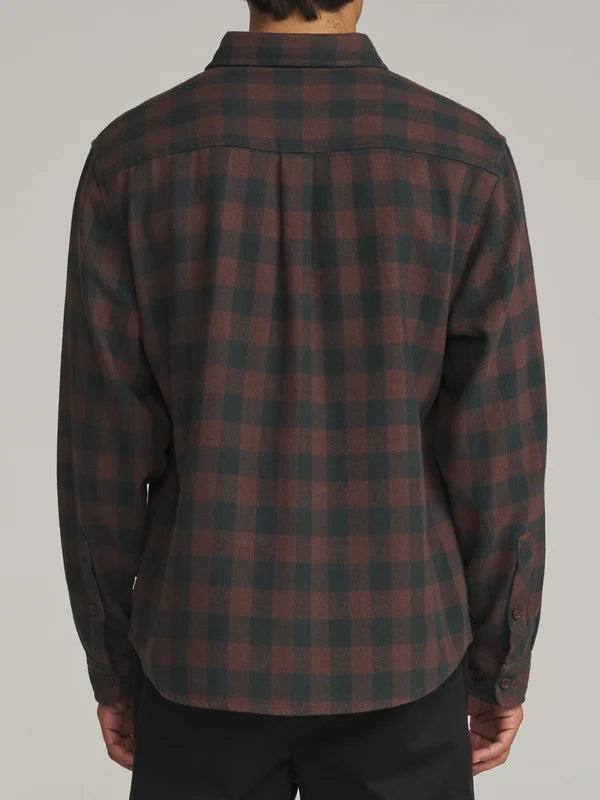 Katin Sierra Flannel: French Roast Plaid