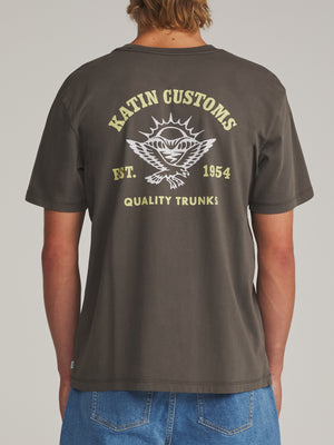 Katin Herman Tee: Lead Vintage Wash