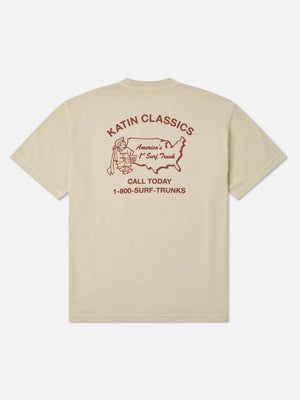 Katin States Box Fit Tee: Pelican VIntage Wash