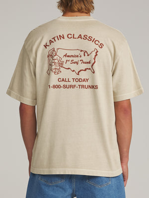 Katin States Box Fit Tee: Pelican VIntage Wash