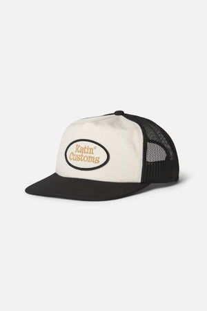 Katin Haulin Trucker Hat: Vintage White/Black