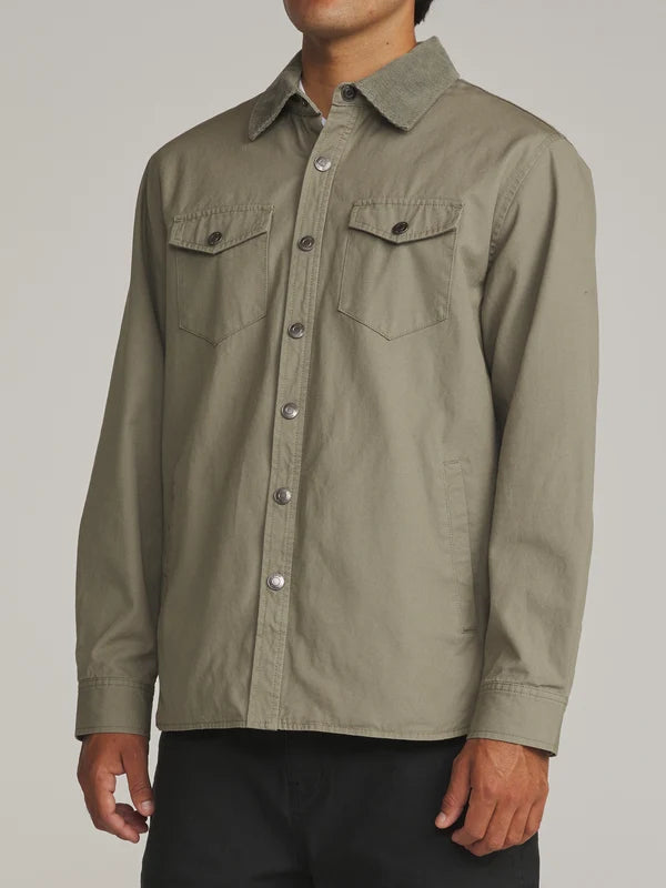 Katin Campbell Shirt Jacket: Olive