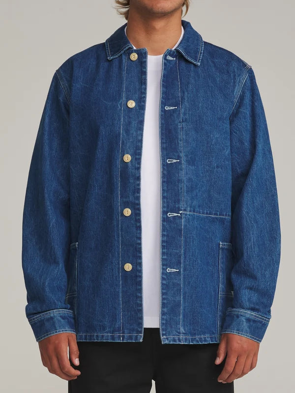 Katin Task Coat: Denim