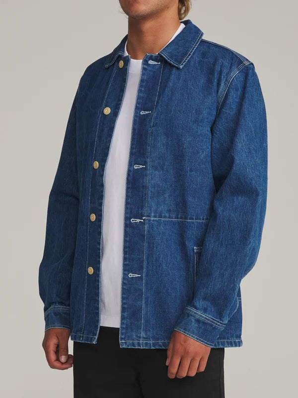 Katin Task Coat: Denim