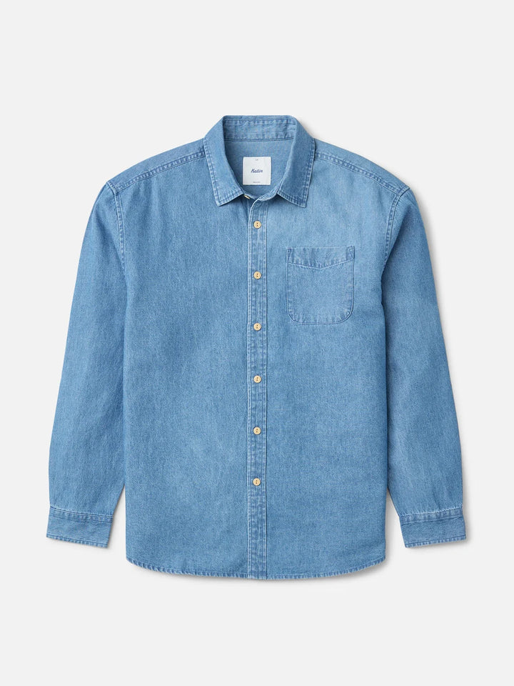 Katin Henry Denim Shirt: Medium Indigo
