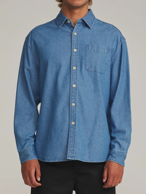 Katin Henry Denim Shirt: Medium Indigo