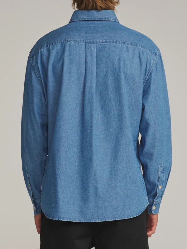 Katin Henry Denim Shirt: Medium Indigo