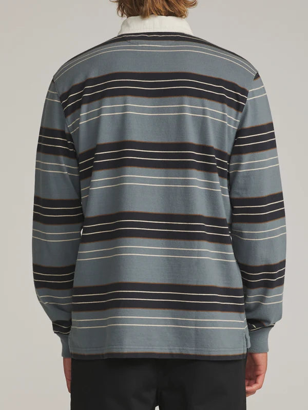 Katin Greg LS Rugby Polo: Storm Blue