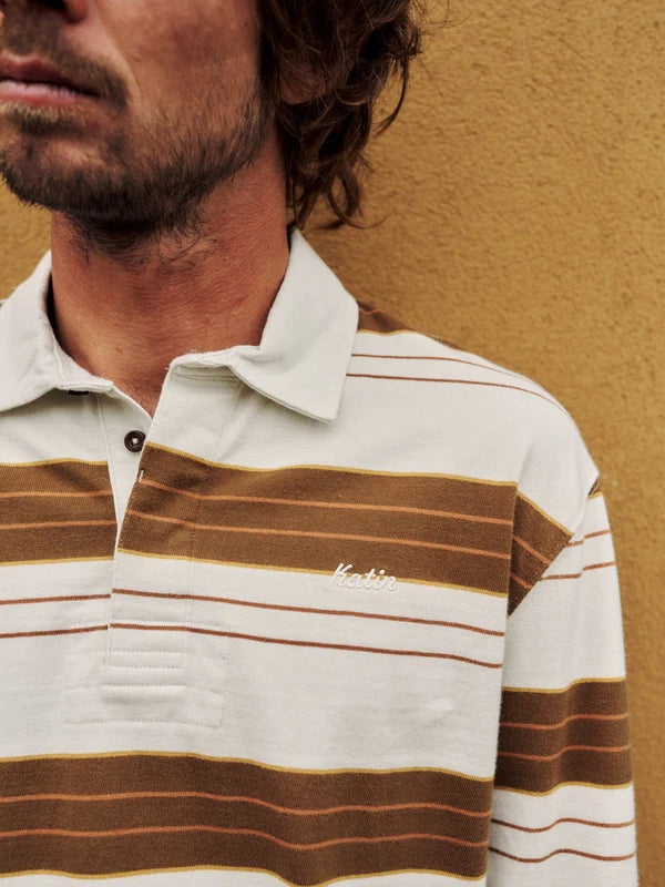 Katin Greg LS Rugby Polo: Vapor