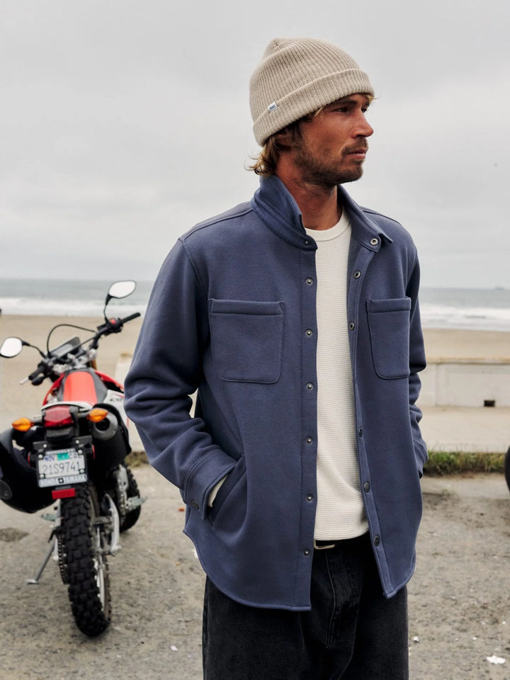Katin Harold Fleece Shirt Jacket: Washed Blue