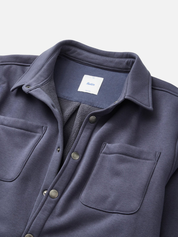 Katin Harold Fleece Shirt Jacket: Washed Blue