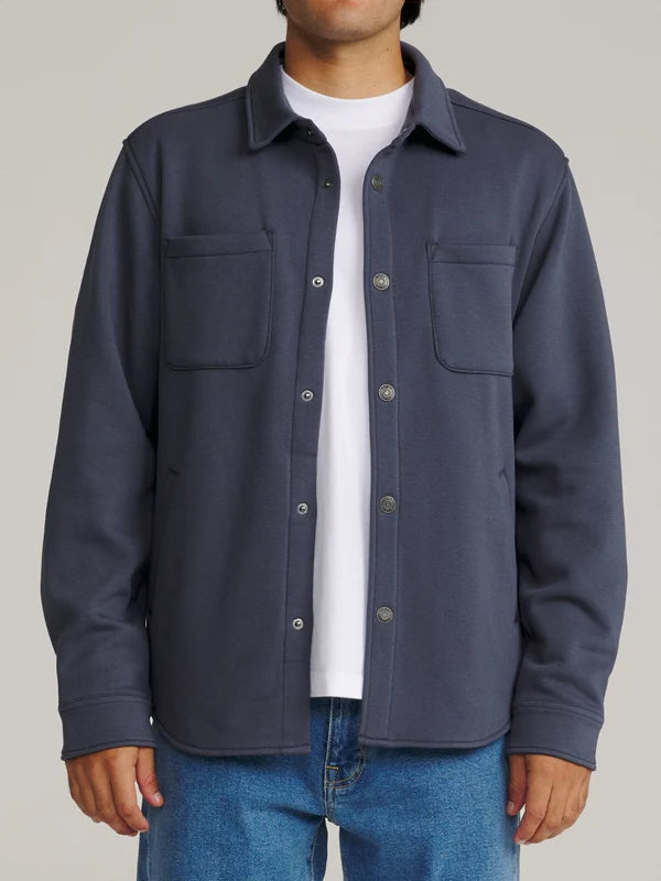 Katin Harold Fleece Shirt Jacket: Washed Blue