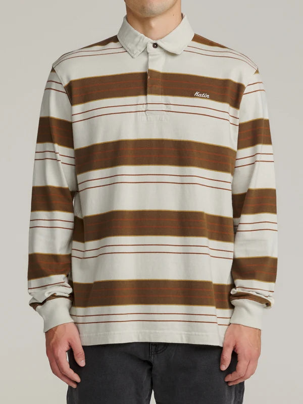 Katin Greg LS Rugby Polo: Vapor