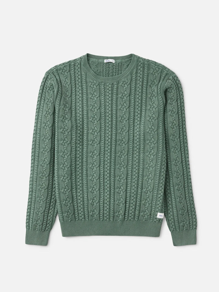 Katin Fisherman Sweater: Pine