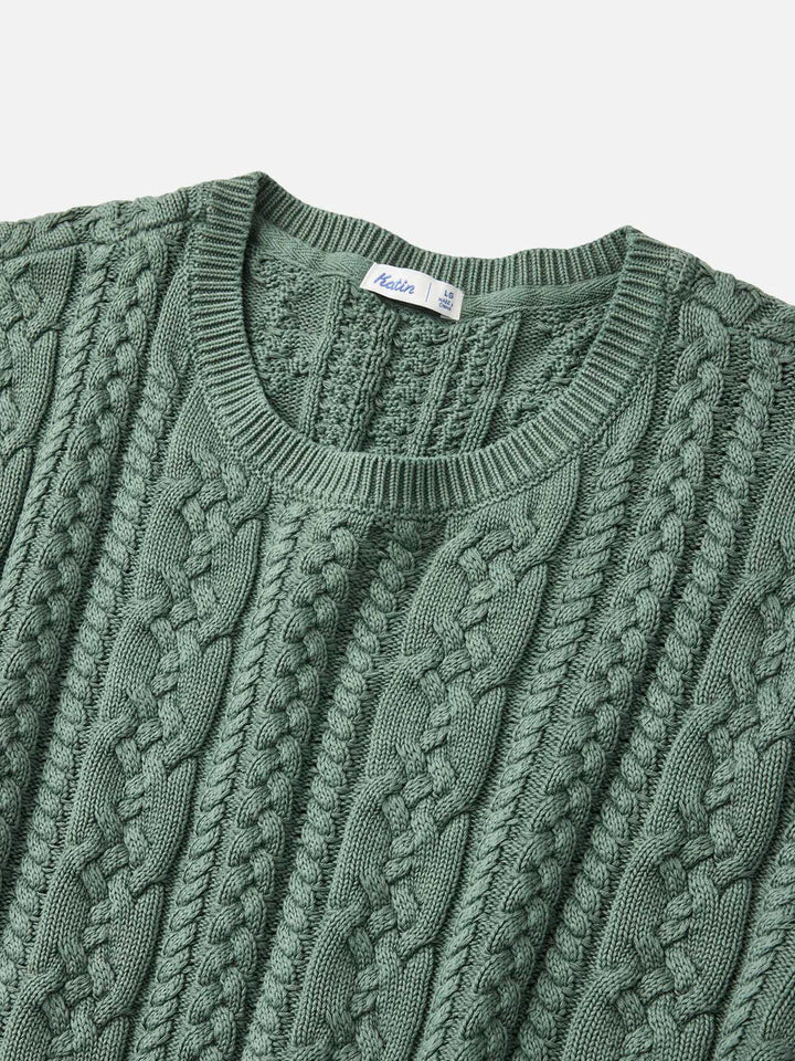 Katin Fisherman Sweater: Pine