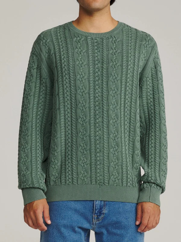 Katin Fisherman Sweater: Pine