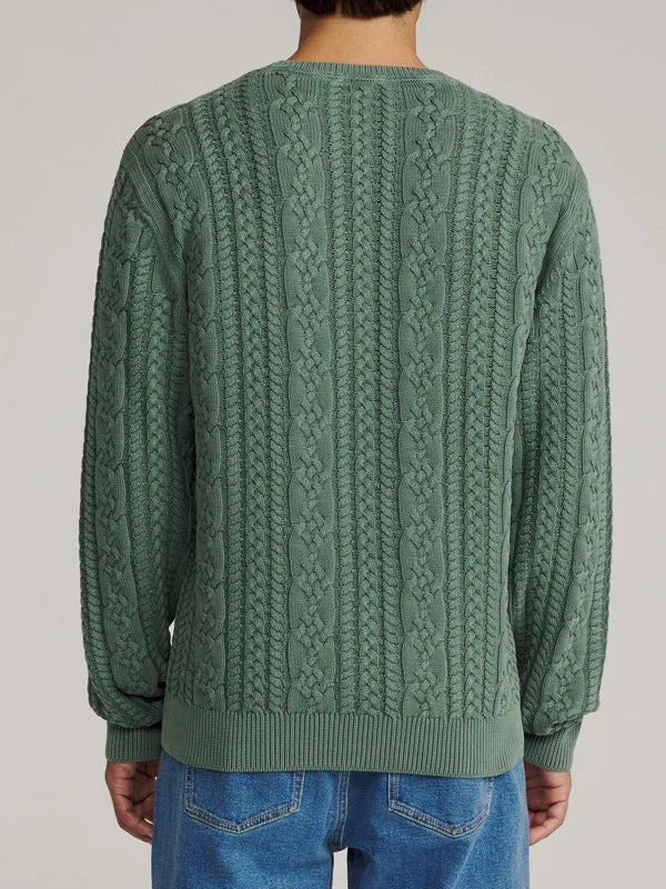 Katin Fisherman Sweater: Pine