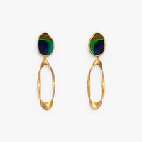 Brackish Organic Drop Earring: Kimberly