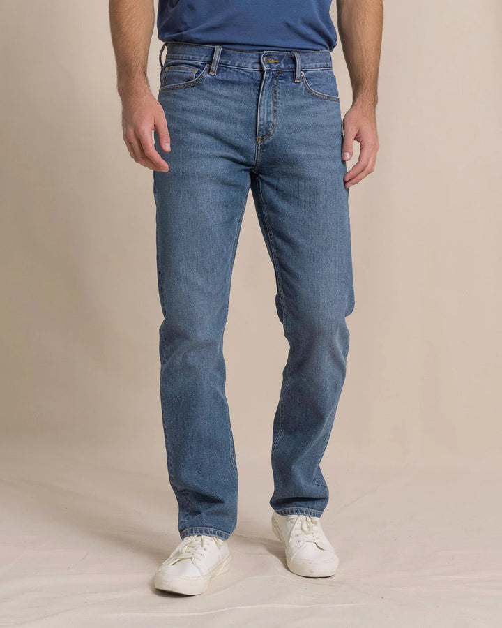 Southern Tide King Street Denim Pant: Medium Wash
