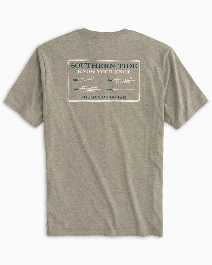 Southern Tide Know Your San Diego Jam Knot T-shirt: Heather Grey