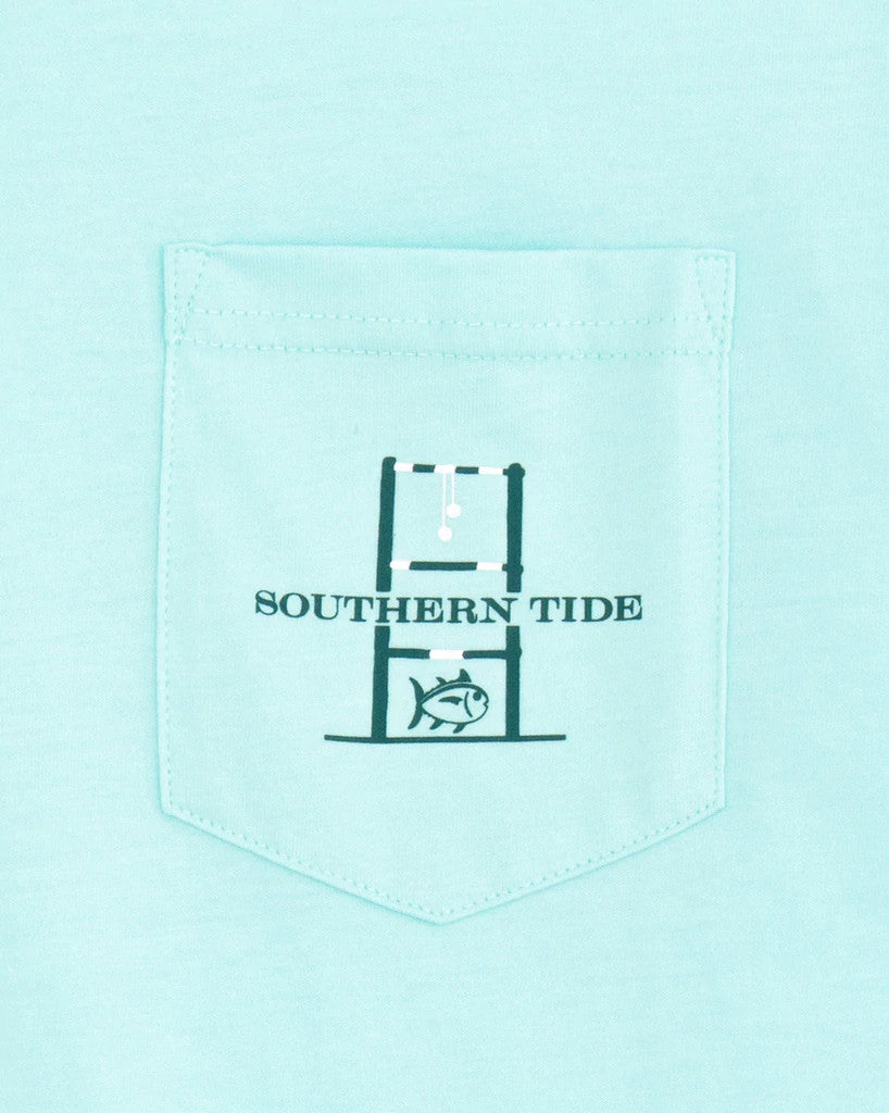 Southern Tide Ladderball Toss Like a Boss T-Shirt: Wake Blue