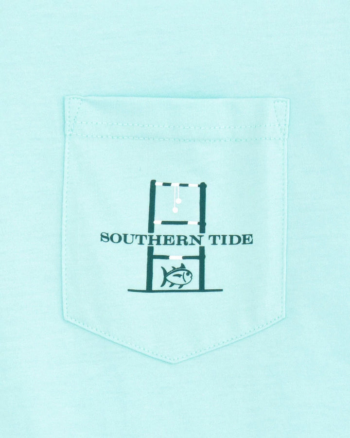 Southern Tide Ladderball Toss Like a Boss T-Shirt: Wake Blue