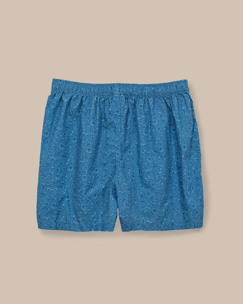 Southern Tide Let's Go Clubbing Boxer: Coronet Blue