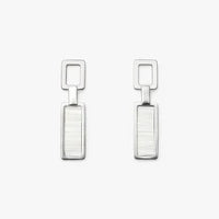 Brackish Drop Earring: Lightbourne Cay/Silver