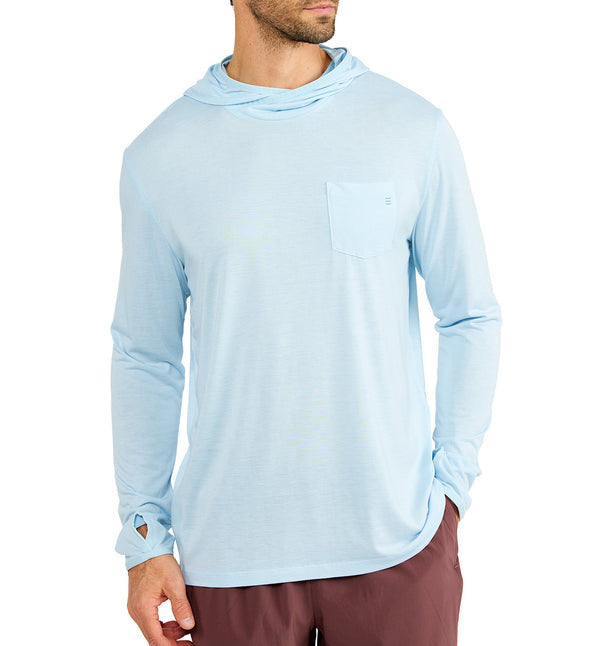 Free Fly Men's Bamboo Lightweight Hoody: Blue Bird