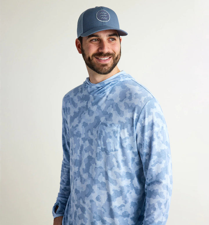 Free Fly Men's Bamboo Lightweight Hoodie: Tide Water Camo