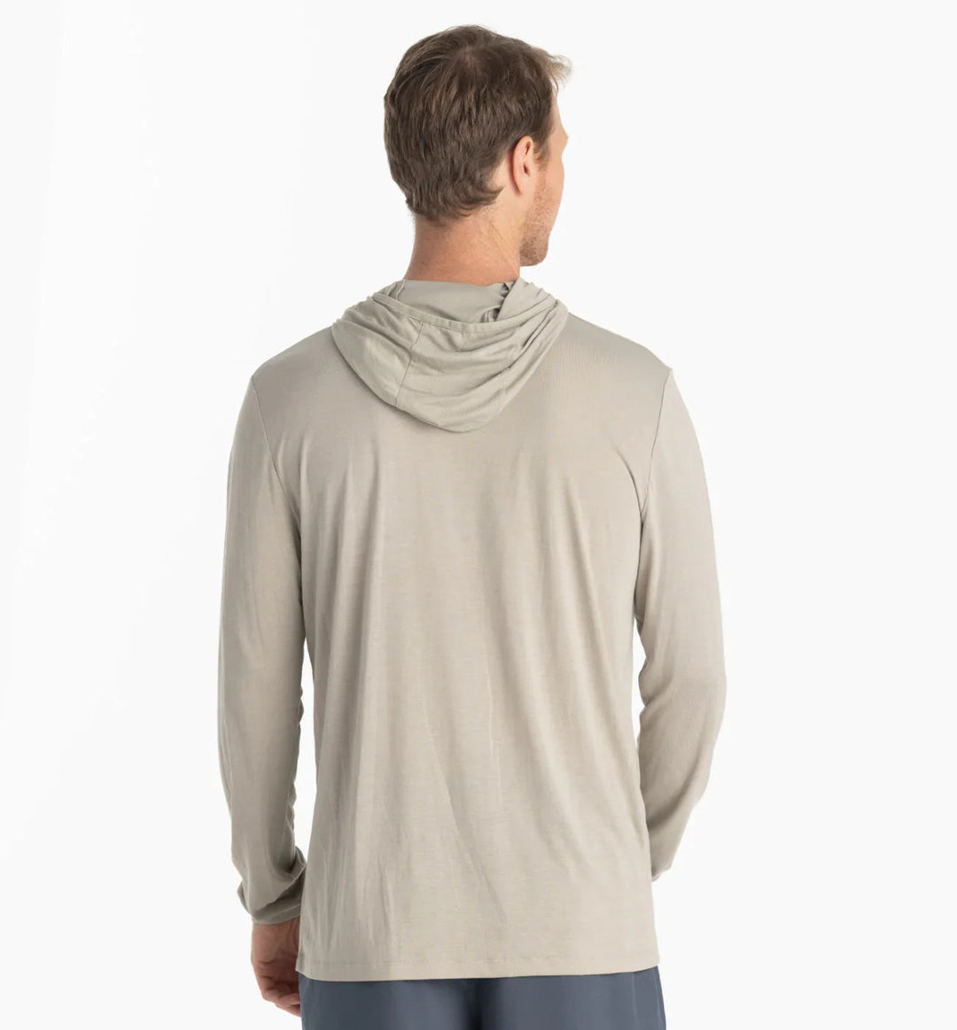 Free Fly Men's Bamboo Lightweight Hoody: Sandstone