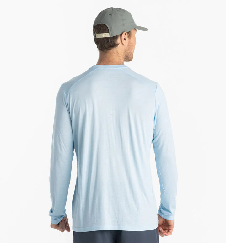 Free Fly Men's Bamboo Lightweight Long Sleeve: Blue Bird