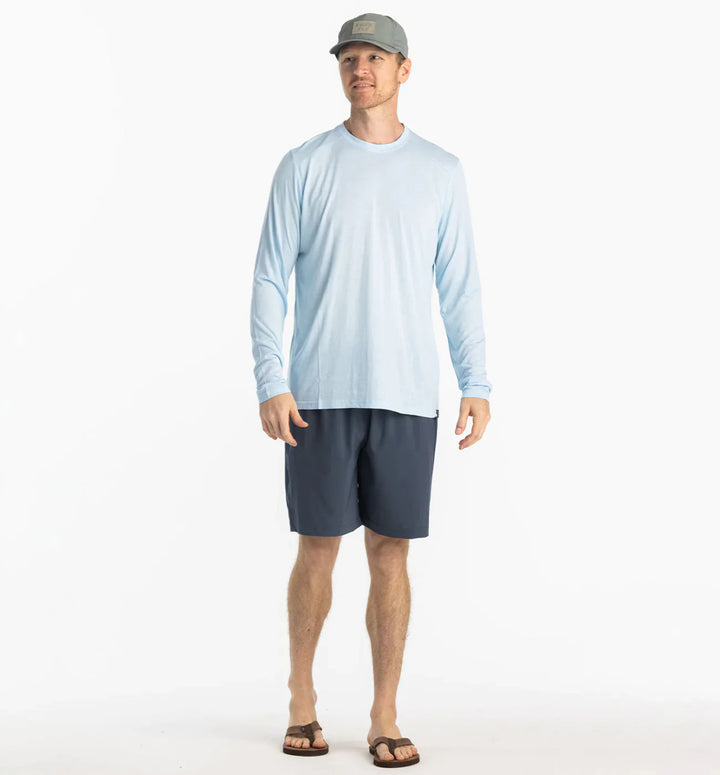 Free Fly Men's Bamboo Lightweight Long Sleeve: Blue Bird