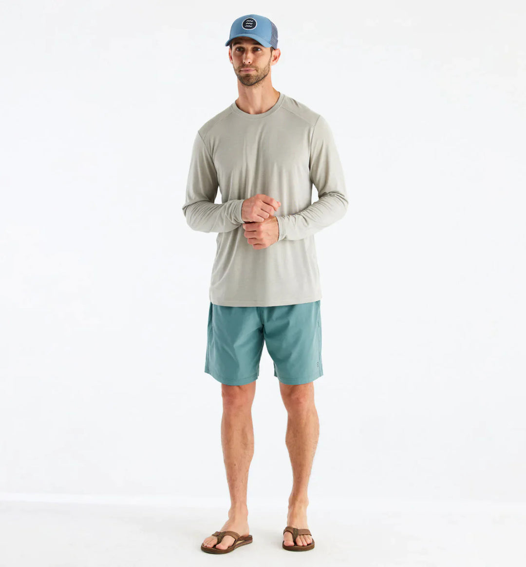 Free Fly Men's Bamboo Lightweight Long Sleeve: Sandstone