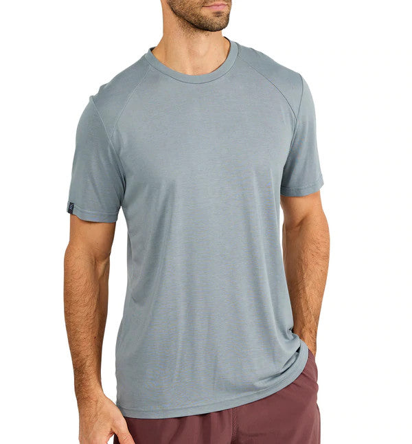 Free Fly Men's Bamboo Lightweight Tee: Slate