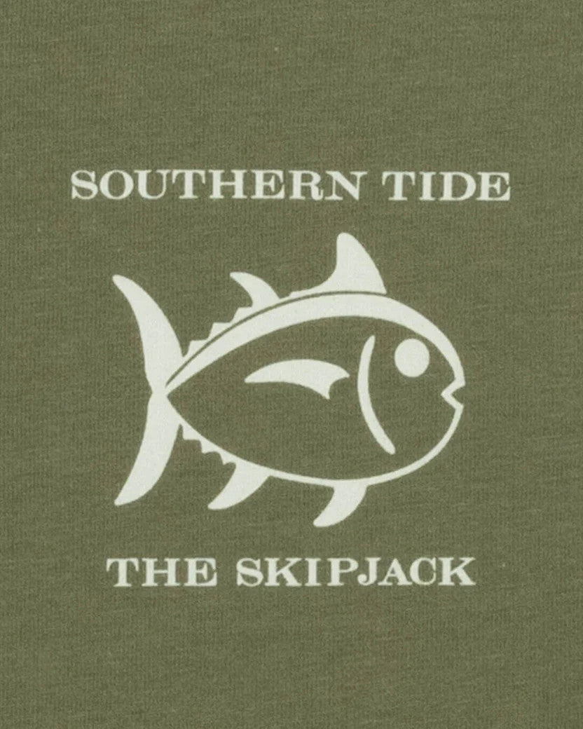 Southern Tide Livin Lodge Skipjack Fill Long Sleeve T-Shirt: Slaton Sea Green