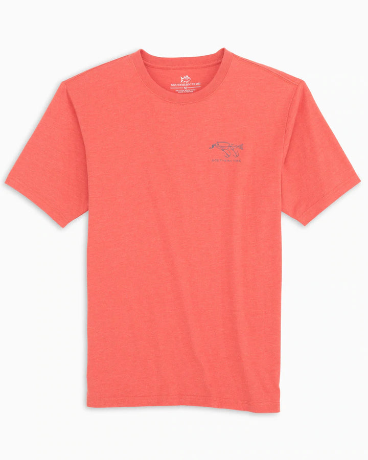 Southern Tide Lure Banner T-Shirt: Heather Rouge Red