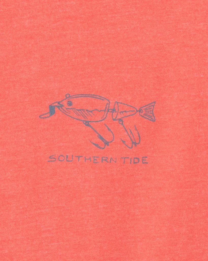 Southern Tide Lure Banner T-Shirt: Heather Rouge Red