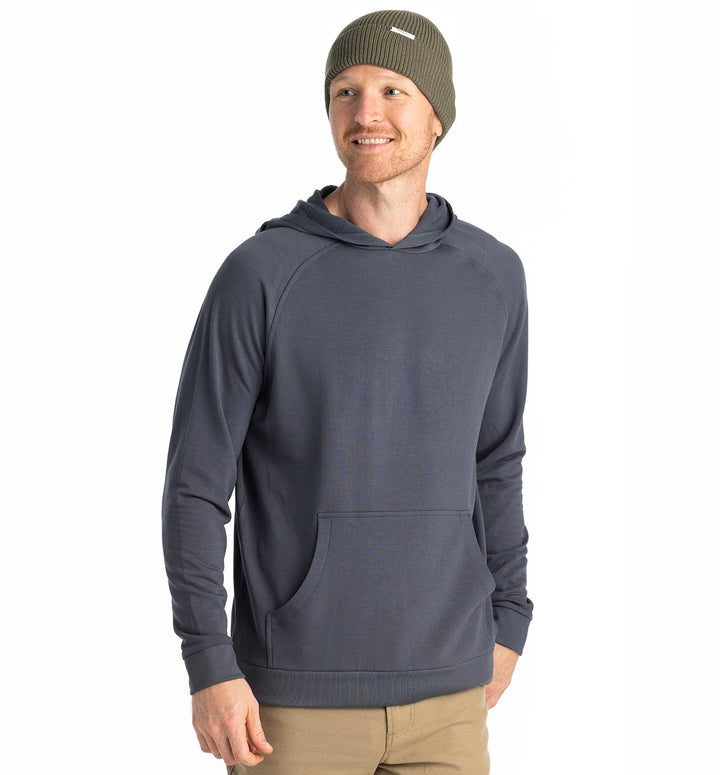 Free Fly Men's Bamboo Lightweight Fleece Hoodie: Storm Cloud