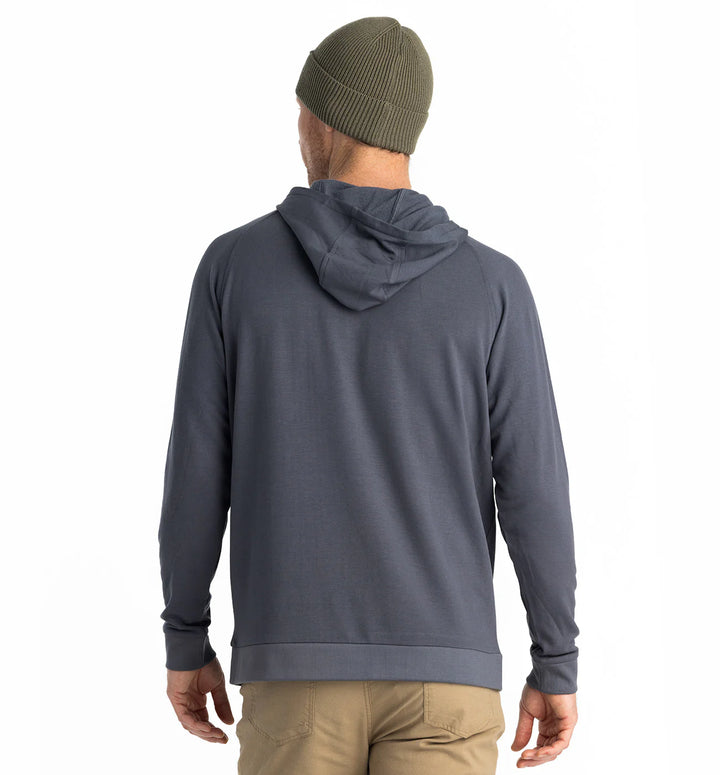 Free Fly Men's Bamboo Lightweight Fleece Hoodie: Storm Cloud